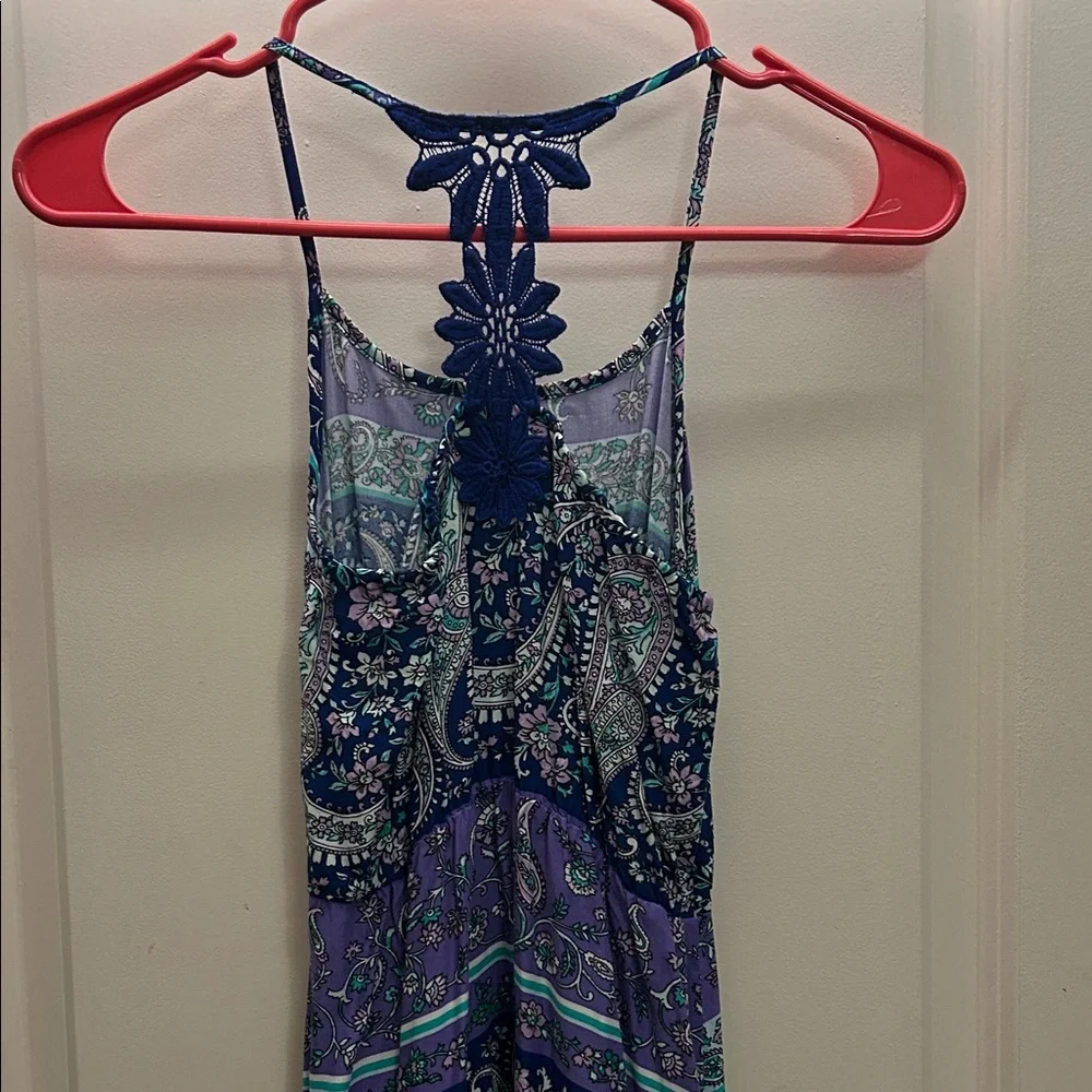 The Children's Place Purple Teal Paisley Dress - Picture 3 of 4